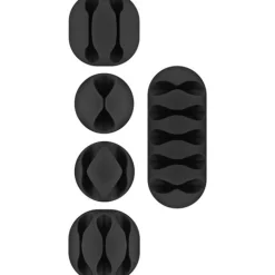 goobay Kabelclips schwarz, 5 St.