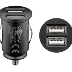 goobay Kfz-Ladeadapter schwarz, 24 Watt