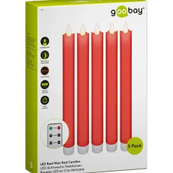 goobay LED-Kerzen rot