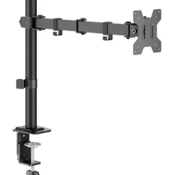 goobay Monitor-Halterung Single Flex 58528 schwarz für 1 Monitor, Tischklemme