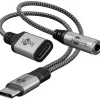goobay USB C Stecker + Buchse /3,5 mm Adapter