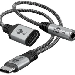 goobay USB C Stecker + Buchse /3,5 mm Adapter
