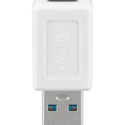 Goobay USB 3.2 Gen 1 Adapter, USB-A Stecker > USB-C Buchse (weiß)