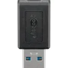 Goobay USB 3.2 Gen 1 Adapter, USB-A Stecker > USB-C Buchse (schwarz)