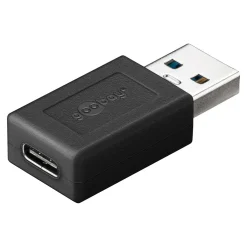 Goobay USB 3.2 Gen 1 Adapter, USB-A Stecker > USB-C Buchse (schwarz)