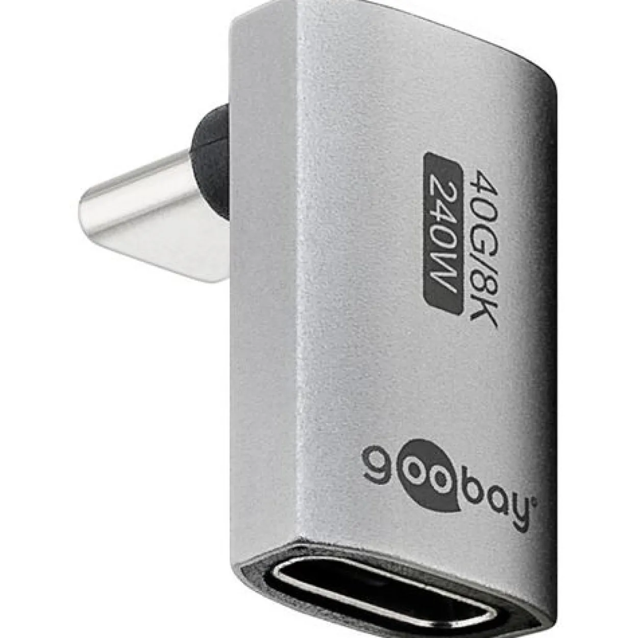 goobay USB 4 USB-C-Adapter vertikal 90° lang