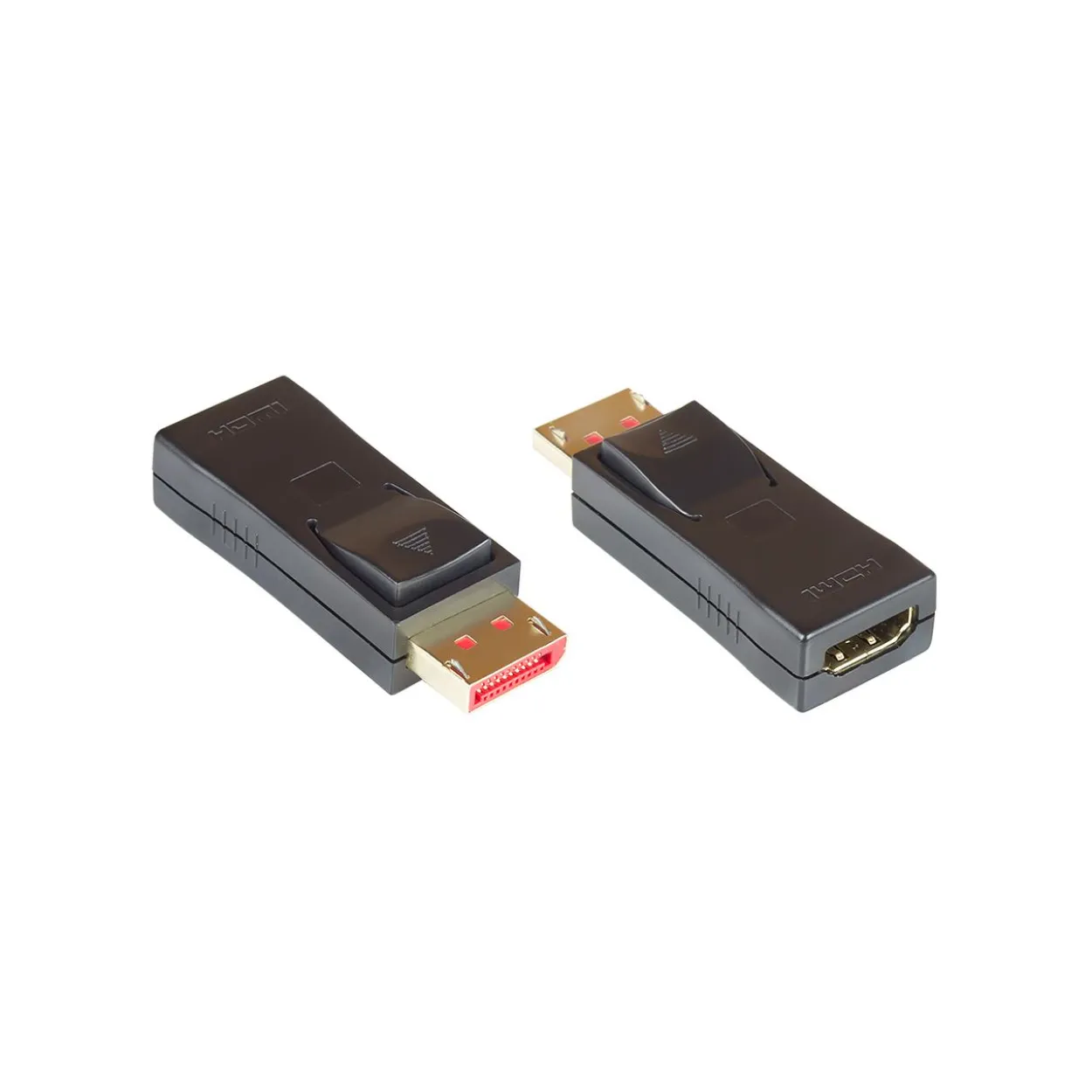 Good Connections Adapter Displayport 1.4 Stecker an HDMI 2.0 Buchse, 4K / UHD @60Hz, vergoldete Kontakte, schwarz, ®