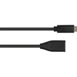 Good Connections Adapterkabel USB 3.2 Gen.1 / USB 3.0 OTG (On-the-go), USB-CÖ Stecker an USB A Buchse, schwarz, 0,1m,