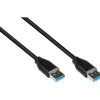 Good Connections Anschlusskabel USB 3.2 Gen.2 (10GBit/s / 3A), Stecker A an Stecker A, CU, schwarz, 0,5m, Good Connec