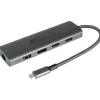 GoodConnections HUB-C001A USB-C HUB 10-Port 2xHDMI; 1xDP; 1xUSB-C; 2xUSB 3.0; 1xUSB 2.0; 1xRJ45; 1xKartenleser Anthrazit