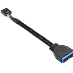 Good Connections USB3.0 Adapterkabel USB Buchse 9pol auf USB Pfostenstecker 19pol Schwarz intern