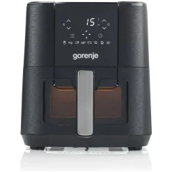 Gorenje Heißluftfritteuse AF1350DWB (schwarz, 1.350 Watt, Korb 5,4 Liter, mit Sichtfenster)