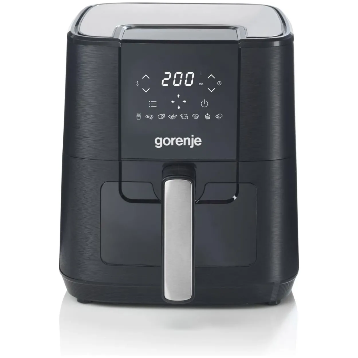 Gorenje Heißluftfritteuse AF1350DWB (schwarz, 1.350 Watt, Korb 5,4 Liter, mit Sichtfenster)