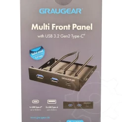GrauGear USB-HUB Multi Front Panel, USB 3.2 Gen2 Type-C retail G-MP01