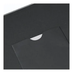 hama Fotoalbum Fine Art neutral 24,0 x 17,0 cm, 50 schwarze Seiten Steingrau