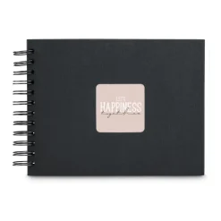 hama Fotoalbum Fine Art neutral 24,0 x 17,0 cm, 50 schwarze Seiten Schwarz