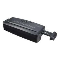 hama Mini S6 Aktenvernichter mit Streifenschnitt P-1, 8 mm, bis 6 Blatt, schwarz