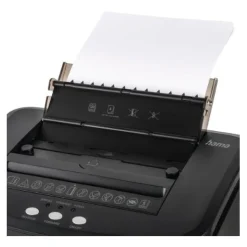 hama Premium AutoM120 Aktenvernichter mit Partikelschnitt P-4, 4 x 20 mm, bis 120 Blatt, schwarz