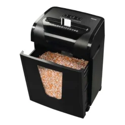 hama Premium M10+ Aktenvernichter mit Partikelschnitt P-5, 2 x 12 mm, bis 10 Blatt, schwarz