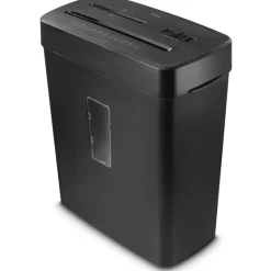 hama Prime M50CD-B Aktenvernichter mit Partikelschnitt P-5, 2 x 12 mm, bis 5 Blatt, schwarz