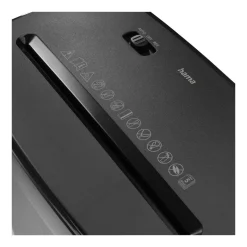 hama Safe X50 Aktenvernichter mit Partikelschnitt P-4, 4 x 39 mm, bis 5 Blatt, schwarz