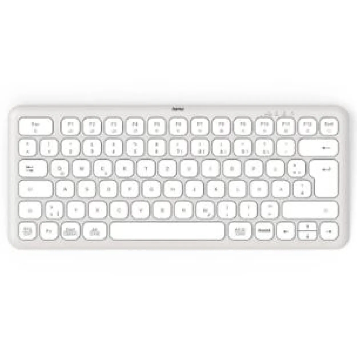 hama WK-500 Tastatur kabellos weiß