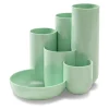 HAN Schreibtisch-Organizer CAMPUS pastellgrün Polystyrol 5 Fächer 13,1 x 15,4 x 13,7 cm