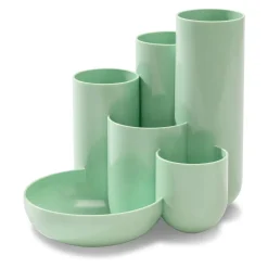 HAN Schreibtisch-Organizer CAMPUS pastellgrün Polystyrol 5 Fächer 13,1 x 15,4 x 13,7 cm