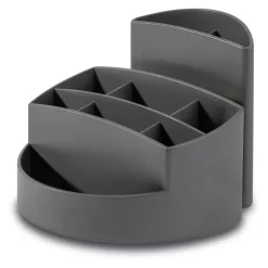 HAN Schreibtisch-Organizer RONDO KARMA öko-grau 100% Recyclingmaterial 9 Fächer 14,0 x 14,0 x 10,9 cm