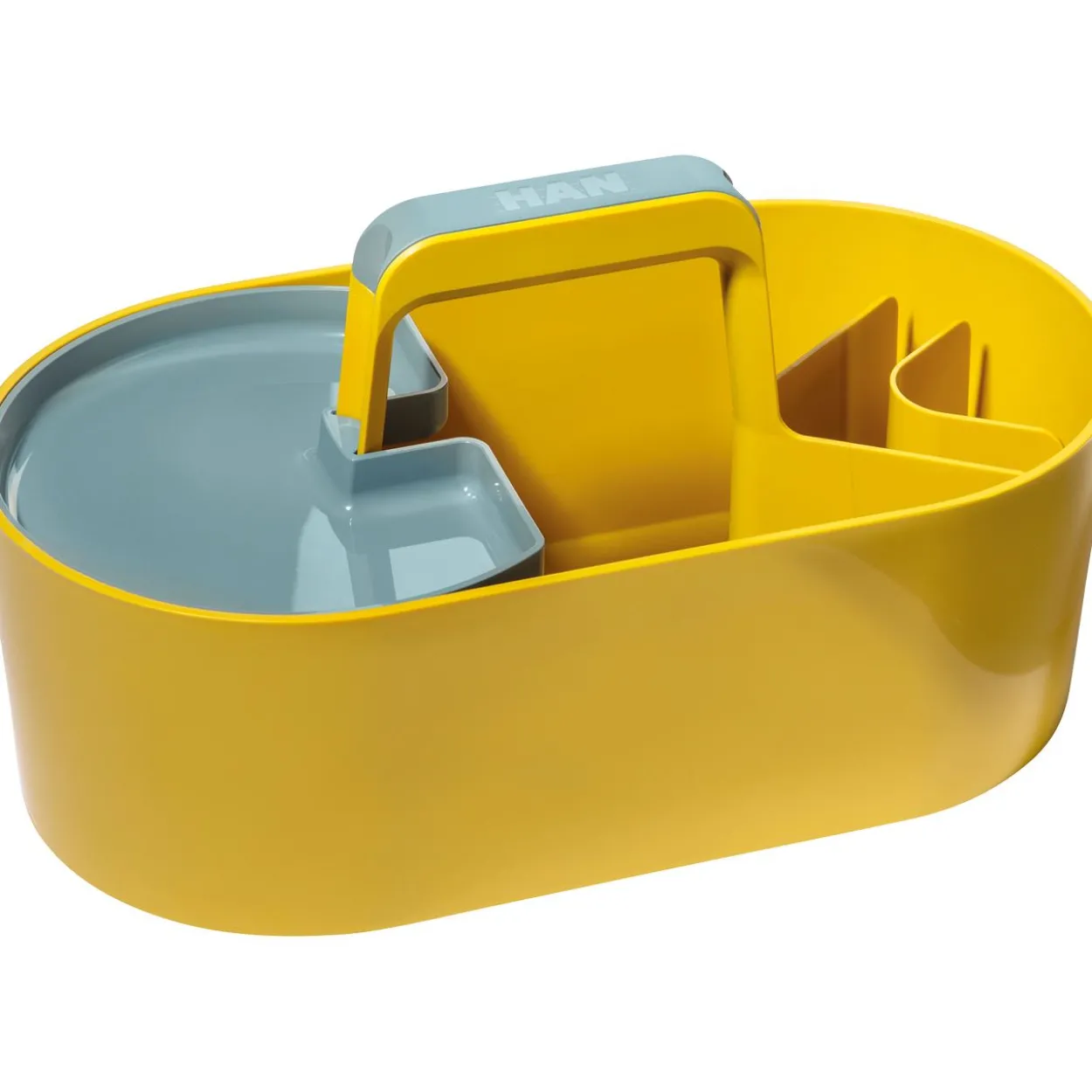 HAN Schreibtisch-Organizer Toolbox Loft gelb Kunststoff 4 Fächer 34,0 x 18,7 x 18,8 cm