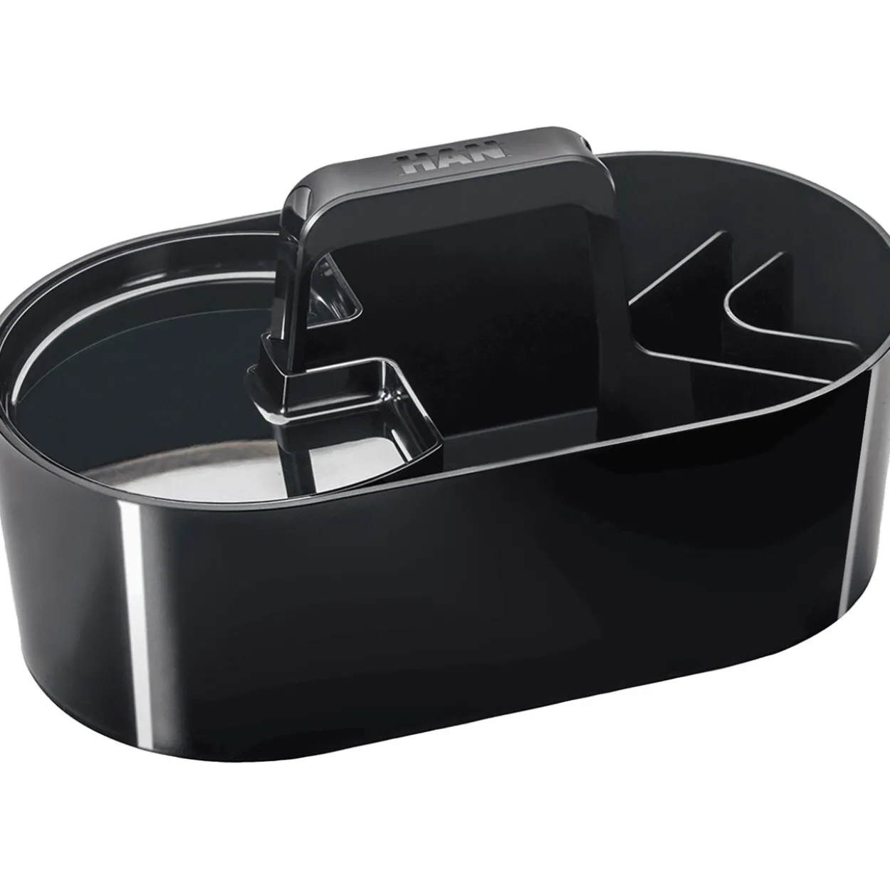 HAN Schreibtisch-Organizer Toolbox Loft jet black Kunststoff 4 Fächer 34,0 x 18,7 x 18,8 cm