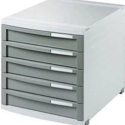 HAN Schubladenbox Contur dunkelgrau 1505-19, DIN B4 mit 5 Schubladen