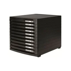 HAN Schubladenbox Contur schwarz 1510-13D, DIN B4 mit 10 Schubladen, 1 St.