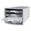 HAN Schubladenbox Impuls transparent 1013-63, DIN C4 mit 4 Schubladen
