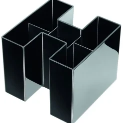 HAN Stiftehalter BRAVO schwarz Kunststoff 5 Fächer 10,9 x 10,9 x 9,0 cm