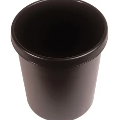 helit Gross-Papierkorb, 30 Liter, PE, braun