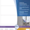 Herma 10141 ablösbar blickdicht Ordneretiketten 19.2x6.1 cm (100 Blatt (400 Etiketten))