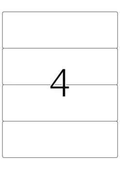 Herma 10141 ablösbar blickdicht Ordneretiketten 19.2x6.1 cm (100 Blatt (400 Etiketten))