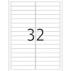 Herma 4209 ablösbar Universal-Etiketten 9.6x1.69 cm (25 Blatt (800 Etiketten))