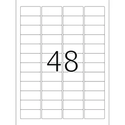 Herma 4346 ablösbar Universal-Etiketten 4.57x2.12 cm (25 Blatt (1200 Etiketten))