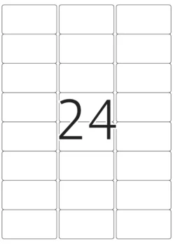 Herma 4645 Adressetiketten 6.35x3.39 cm (100 Blatt (2400 Etiketten))