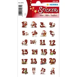 HERMA 72 Aufkleber 15071 Zahlen 1-24