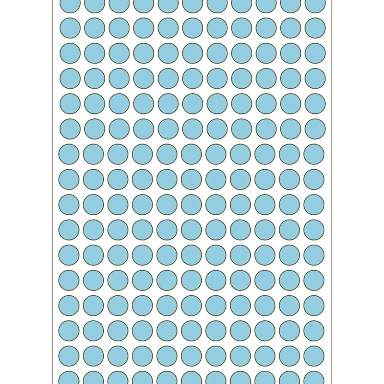 Herma 2213 blau rund Vielzwecketiketten 0.8x0.8 cm (32 Blatt (5632 Etiketten))