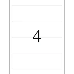 Herma 4296 blickdicht gelb Ordneretiketten 19.2x6.1 cm (100 Blatt (400 Etiketten))