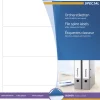 Herma 5123 blickdicht Ordneretiketten 19.2x5.9 cm (25 Blatt (100 Etiketten))