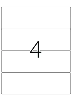 Herma 8621 blickdicht Ordneretiketten 19.2x6.1 cm (10 Blatt (40 Etiketten))