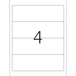 Herma 4284 blickdicht Ordneretiketten 19.2x6.1 cm (100 Blatt (400 Etiketten))