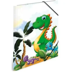 Herma Eckspannermappe "Dinos", Karton, DIN A4
