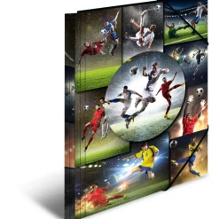 HERMA Eckspannermappe "Football", aus PP, DIN A3