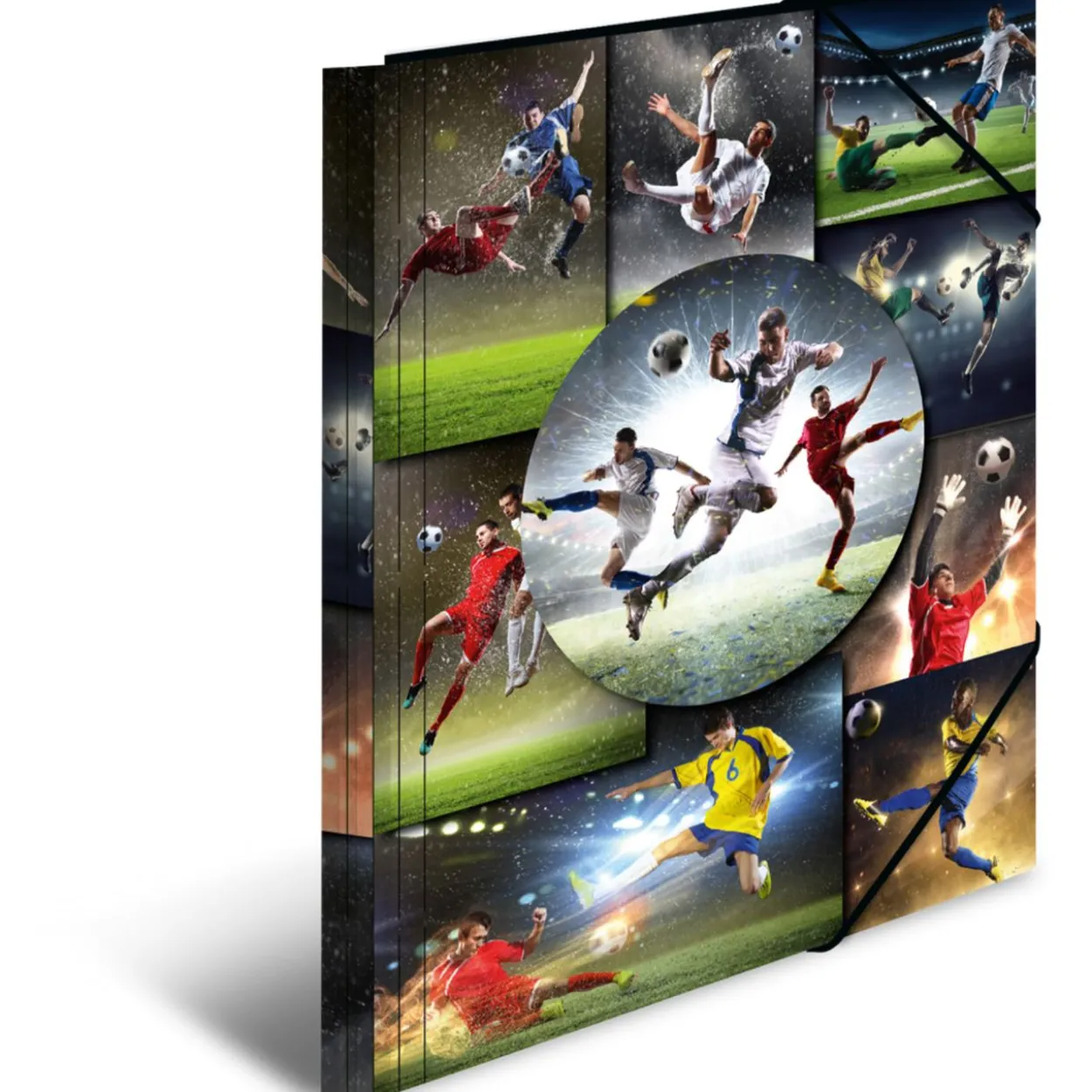 HERMA Eckspannermappe "Football", aus PP, DIN A3